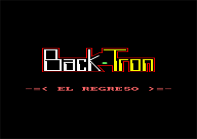 Back-Tron - Screenshot - Game Title Image