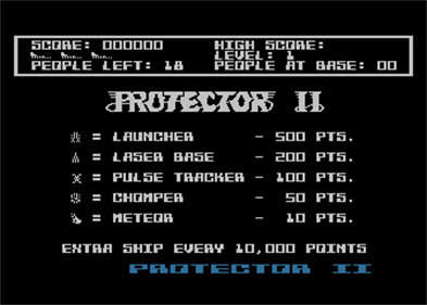Protector II - Screenshot - Game Title Image