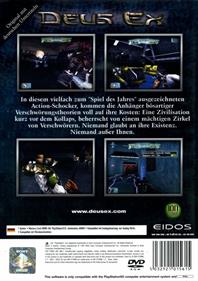 Deus Ex: The Conspiracy - Box - Back Image