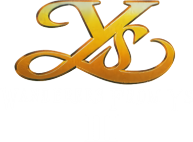 Ys III: Wanderers from Ys - Clear Logo Image