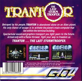 Trantor: The Last Stormtrooper - Box - Back Image