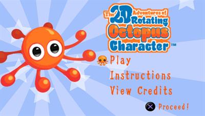 The 2D Adventures of Rotating Octopus Character - Screenshot - Game Title Image