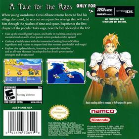 Tales of Phantasia - Box - Back Image