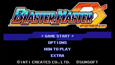 Blaster Master Zero - Screenshot - Game Title Image