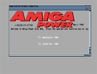 Amiga Power #36 - Screenshot - Game Select Image