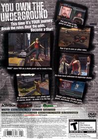 Tony Hawk's Underground - Box - Back Image