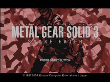 Metal Gear Solid 3: Snake Eater - Screenshot - Game Title Image