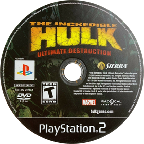 The Incredible Hulk: Ultimate Destruction - Disc Image