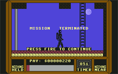 Saboteur II - Screenshot - Game Over Image