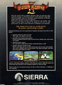 King's Quest II: Romancing the Throne - Box - Back Image