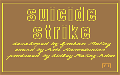 Suicide Strike - Screenshot - Game Title Image