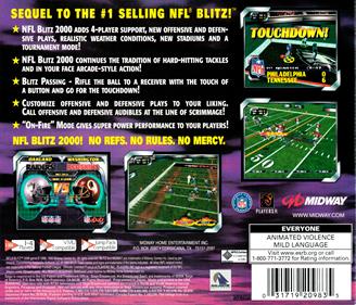 NFL Blitz 2000 - Box - Back Image