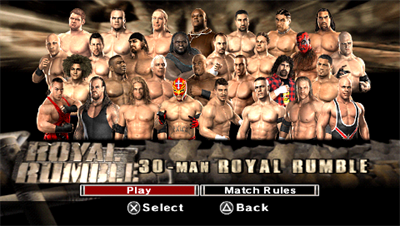 WWE SmackDown vs. Raw 2007 - Screenshot - Game Select Image