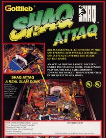 Shaq Attaq - Advertisement Flyer - Back Image