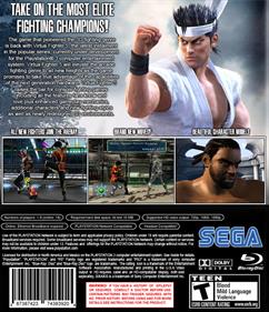 Virtua Fighter 5 Final Showdown - Fanart - Box - Back Image
