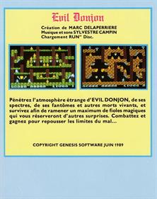 Evil Donjon - Box - Back Image