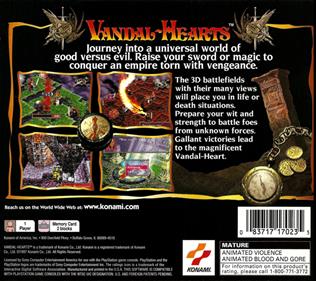 Vandal Hearts - Box - Back Image