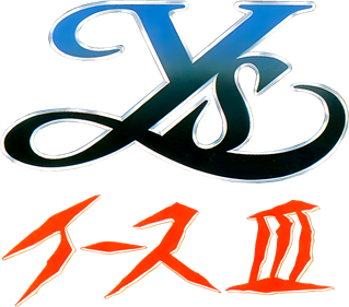 Ys III: Wanderers from Ys - Clear Logo Image