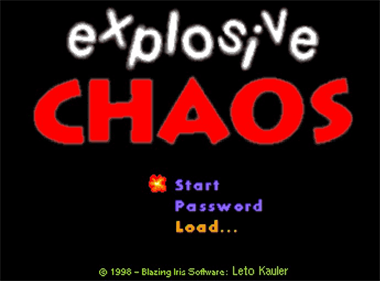 Explosive Chaos - Screenshot - Game Title Image