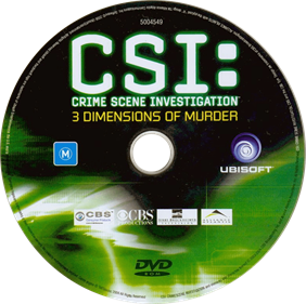 CSI: Crime Scene Investigation: 3 Dimensions of Murder - Disc Image