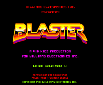 Blaster - Screenshot - Game Title Image