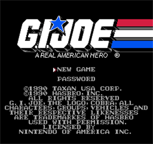 G.I. Joe: A Real American Hero - Screenshot - Game Title Image