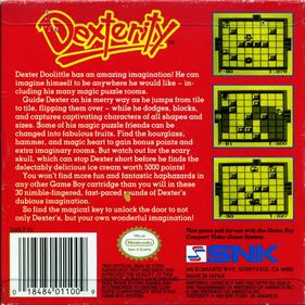 Dexterity - Box - Back Image