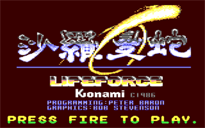Life Force - Screenshot - Game Title Image