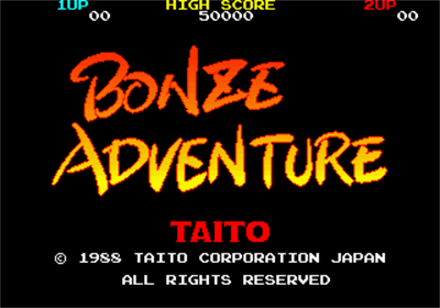 Bonze Adventure - Screenshot - Game Title