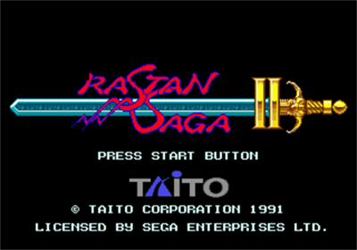 Rastan Saga II - Screenshot - Game Title Image