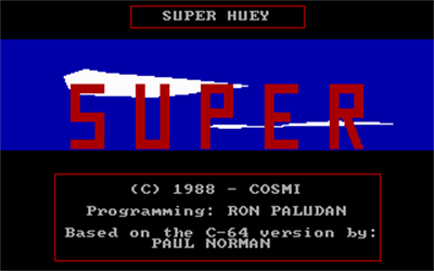 Super Huey UH-IX - Screenshot - Game Title Image