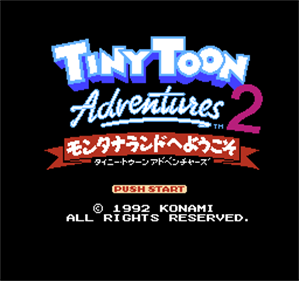 Tiny Toon Adventures 2: Trouble in Wackyland - Screenshot - Game Title Image