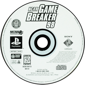 NCAA GameBreaker 98 - Disc Image