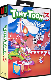 Tiny Toon Adventures 3 - Box - 3D Image