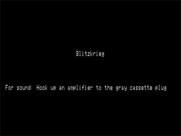 Blitzkrieg - Screenshot - Game Title Image