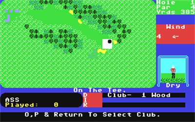 Pro Golf (Atlantis Software) - Screenshot - Gameplay Image