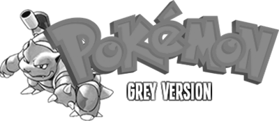 Pokémon Grey - Clear Logo Image