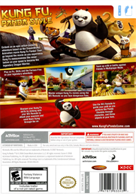 Kung Fu Panda: Legendary Warriors - Box - Back Image