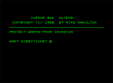 Aliens! - Screenshot - Game Title Image
