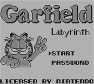 Garfield Labyrinth - Screenshot - Game Title Image