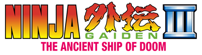 Ninja Gaiden III: The Ancient Ship of Doom - Clear Logo Image