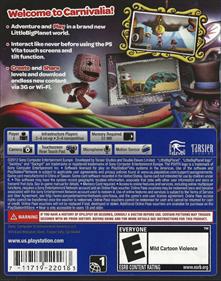 LittleBigPlanet PS Vita - Box - Back Image