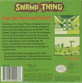Swamp Thing - Box - Back Image
