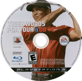 Tiger Woods PGA Tour 08 - Disc Image