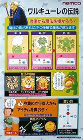 Valkyrie No Densetsu - Arcade - Controls Information Image