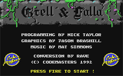 Grell & Fella - Screenshot - Game Title Image