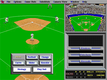 Pro League Baseball (1994) - Screenshot - Gameplay Image