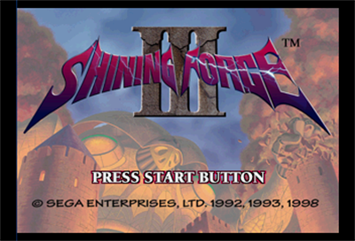 Shining Force III - Screenshot - Game Title Image