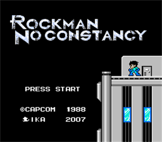 Rockman No Constancy  - Screenshot - Game Title Image