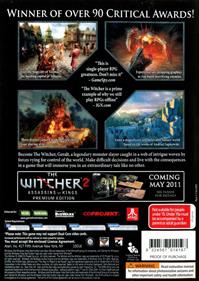 The Witcher: Enhanced Edition - Box - Back Image